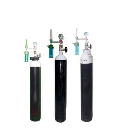 Oxygen cylinder refill in Dhaka City delivered to a patient's home with medical-grade oxygen