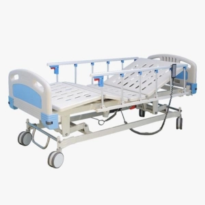 Three Function Electric Hospital Bed with side rails available in Bangladesh