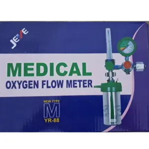 JEVE YR-88 oxygen regulator with flow meter for home and hospital oxygen therapy