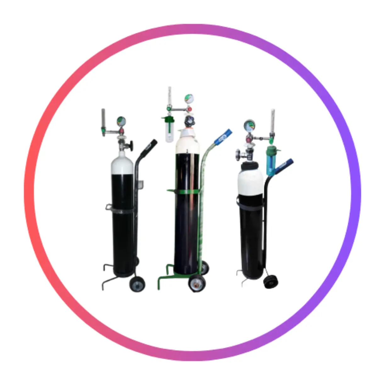 Oxygen cylinder rent in Mohammadpur Dhaka with flow meter and mask included
