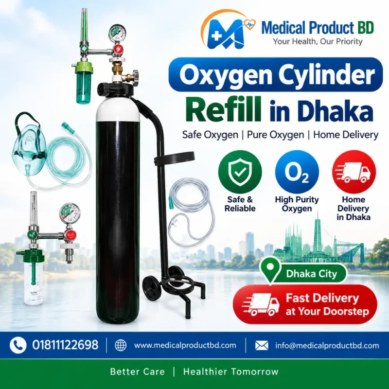 Oxygen cylinder refill price in Dhaka comparison table